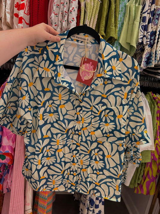 Flower Petal Button Up