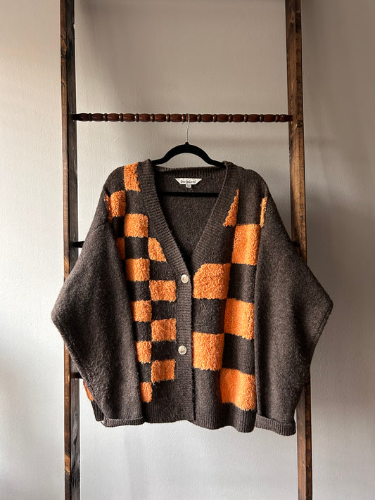 Checker Cardigan