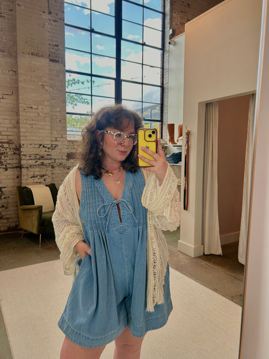 Denim Romper
