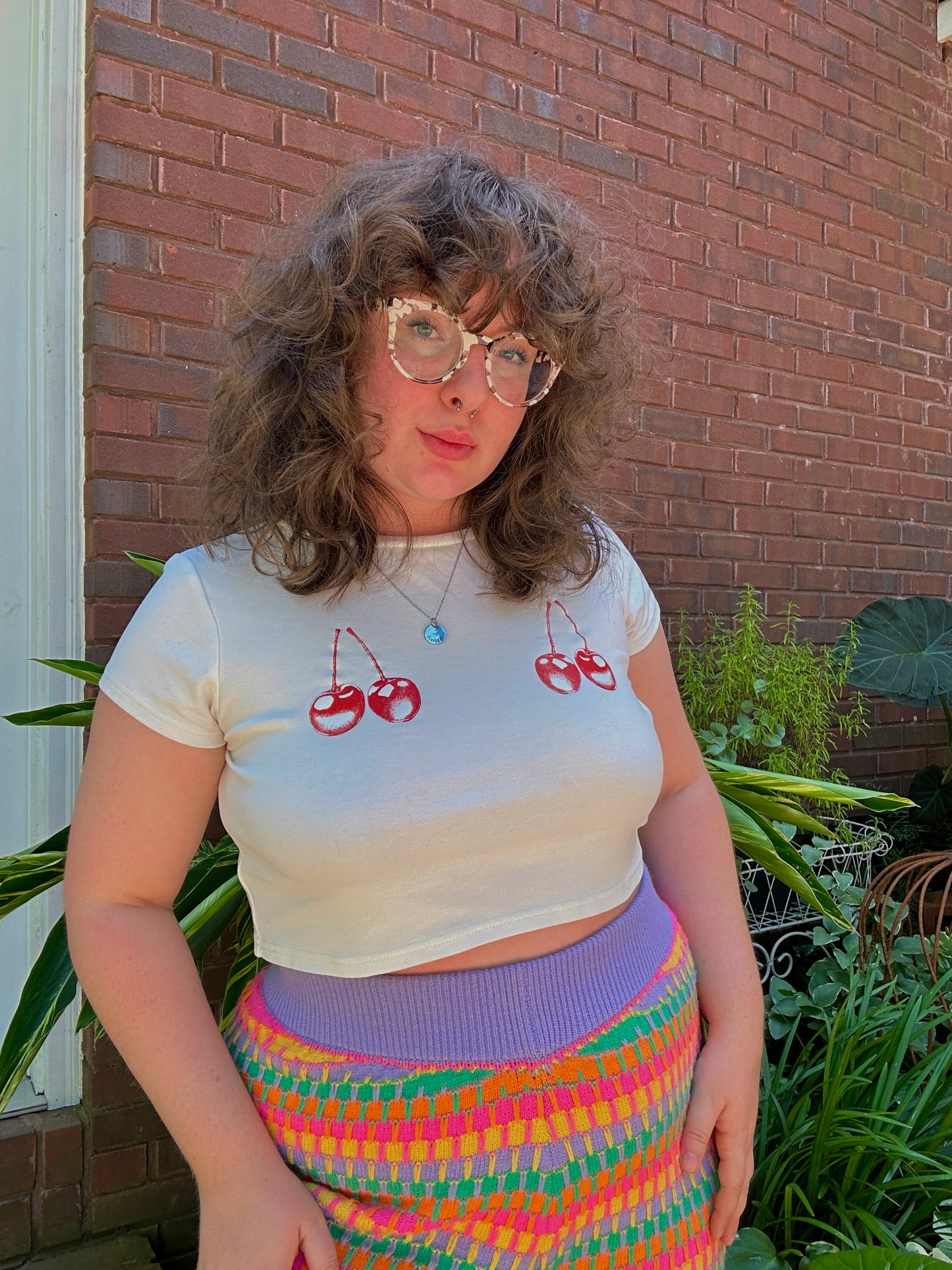 Cherry baby tee