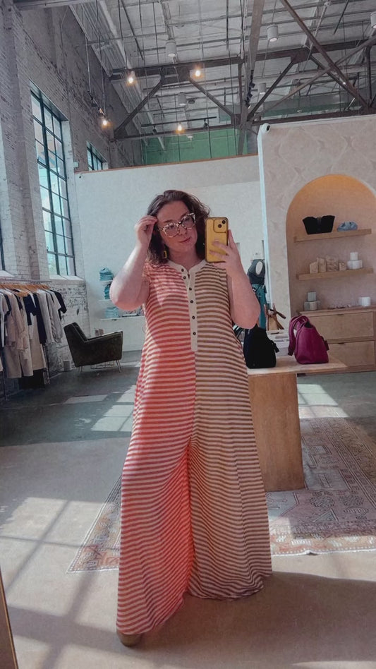 Stripe Jumpsuit
